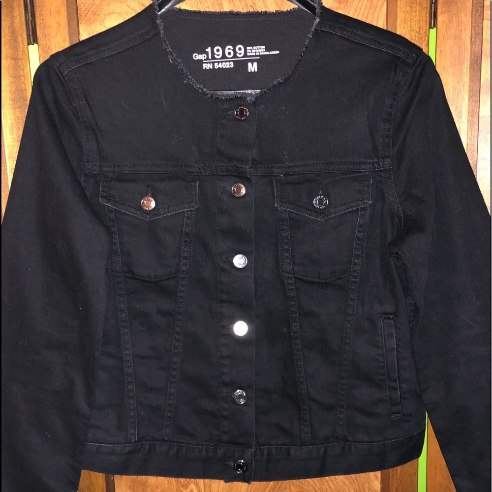 Black Denim Gap Jacket